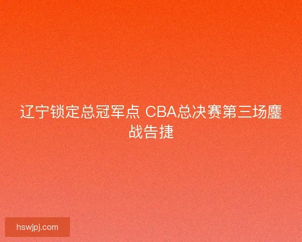 辽宁锁定总冠军点 CBA总决赛第三场鏖战告捷